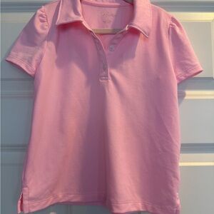 Lilly Pulitzer Girls Pink Polo Size M (6-7)
